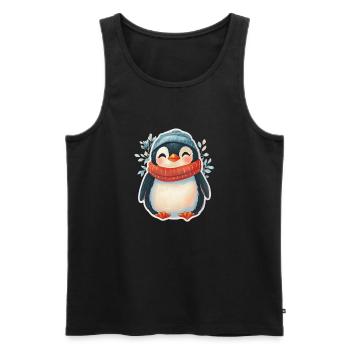 Pingouin - Débardeur bio Premium Homme - noir - Devant - Michal (187cm)