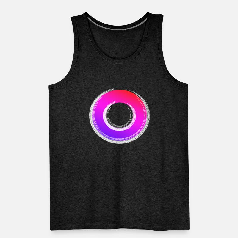 Gradient Ring Glanz Männer Premium Bio Tank Top