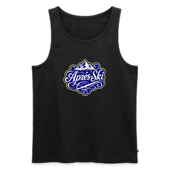 Apres Ski Berge Alpen - Männer Premium Bio Tank Top - Schwarz - Vorne - Michal (187cm)