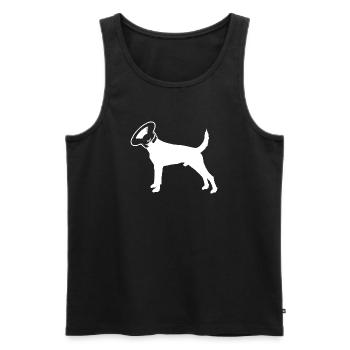 SUB WOOF WOOF - Männer Premium Bio Tank Top - Schwarz - Vorne - AI Model Male 178 light (178cm)