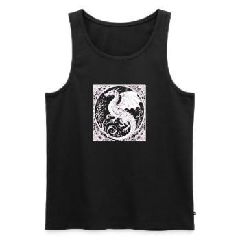 Dachen magie - Männer Premium Bio Tank Top - Schwarz - Vorne - AI Model Male 178 light (178cm)