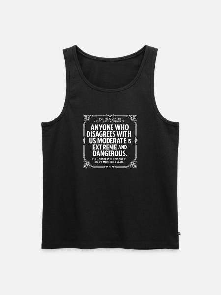 Politiske spændinger - Herre Premium økologisk tanktop - sort
