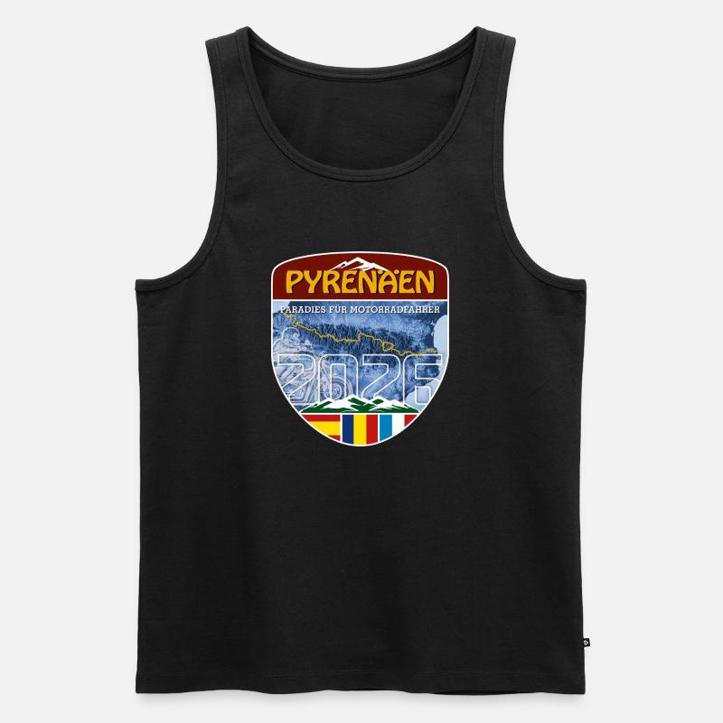 Pyrenäen 2026 | DE | Sticker - Männer Premium Bio Tank Top - Schwarz