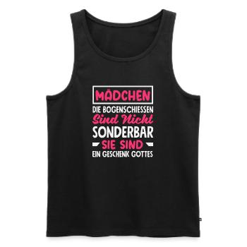 Archery Archer Gift - Men's Premium Organic Tank Top - black - Front - Michal (187cm)