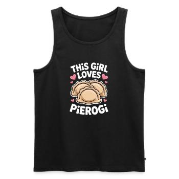 Pierogi Spruch Polnisch Lustiges Pierogi Geschenk - Männer Premium Bio Tank Top - Schwarz - Vorne - Michal (187cm)