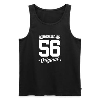 56 Geburtstag - Männer Premium Bio Tank Top - Schwarz - Vorne - Michal (187cm)