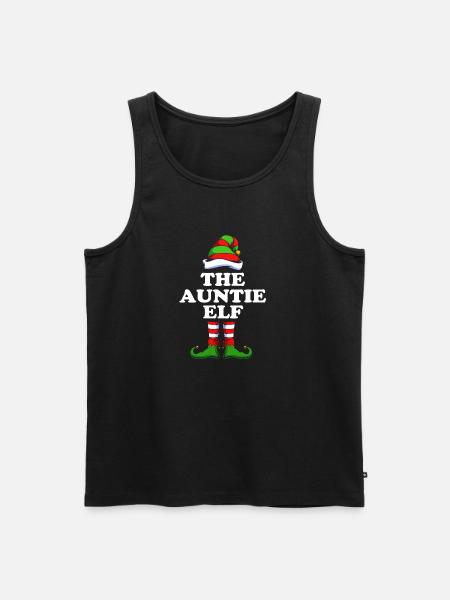Aunt Elf Elf Christmas Gift - Men's Premium Organic Tank Top - black