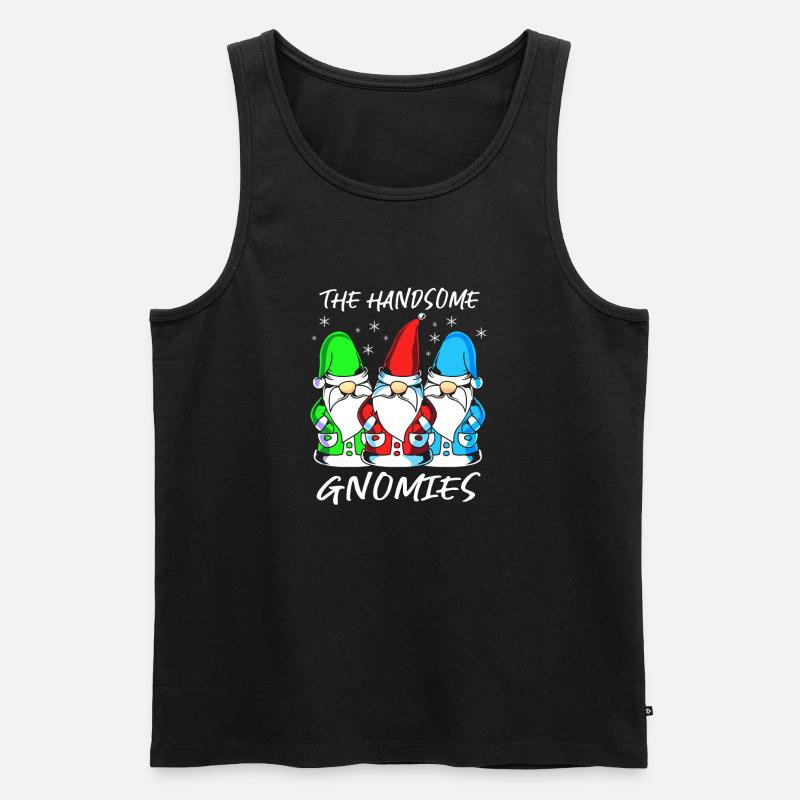 Gnom - Männer Premium Bio Tank Top - Schwarz
