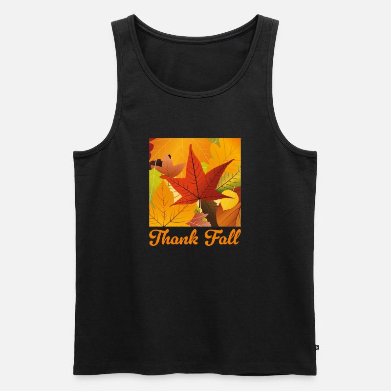 Dank Herbst - Männer Premium Bio Tank Top - Schwarz