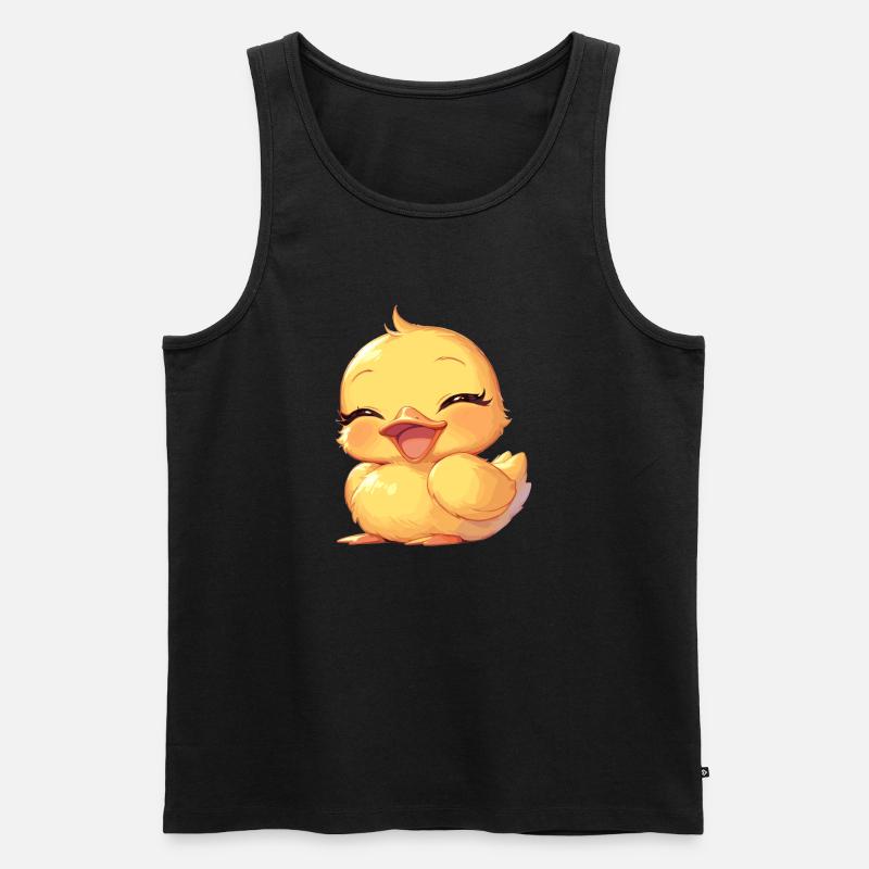 Enten Ente - Männer Premium Bio Tank Top - Schwarz