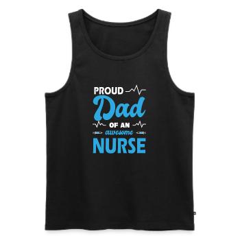 Funny Nurse Gifts Nursing Outfits - Männer Premium Bio Tank Top - Schwarz - Vorne - Michal (187cm)