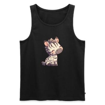 Zebras Zebra - Men's Premium Organic Tank Top - black - Front - Michal (187cm)