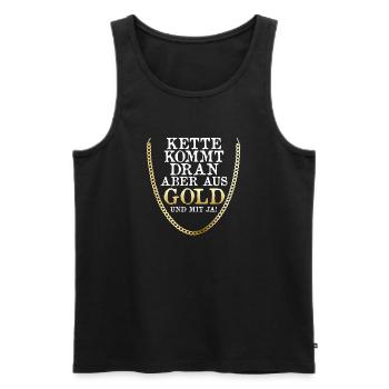 Bräutigam Polterabend Junggesellenabschied - Männer Premium Bio Tank Top - Schwarz - Vorne - Michal (187cm)