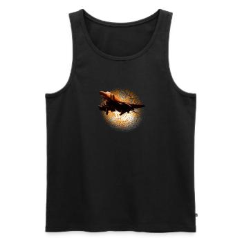 F-4 Phantom - Men's Premium Organic Tank Top - black - Front - AI Model Male 178 light (178cm)