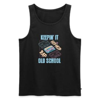 Keepin It Cassette Era Lyrical Culture Jam - Débardeur bio Premium Homme - noir - Devant - Michal (187cm)