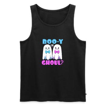Gender Reveal Halloween Mom-to-be - Men's Premium Organic Tank Top - black - Front - Michal (187cm)