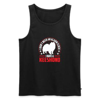 Wolfsspitz ist Alarm Deutscher Wolfsspitz - Männer Premium Bio Tank Top - Schwarz - Vorne - Michal (187cm)