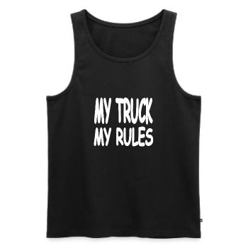 Truck - Männer Premium Bio Tank Top - Schwarz - Vorne - AI Model Male 178 light (178cm)
