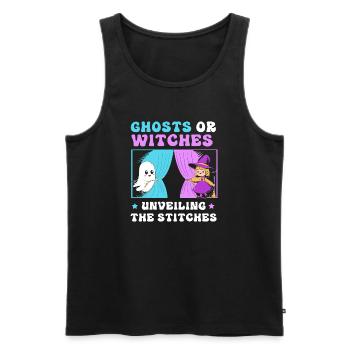 Halloween Gender Reveal - Men's Premium Organic Tank Top - black - Front - Michal (187cm)