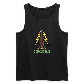 O Circuit Baum Weihnachten Elektroingenieur - Männer Premium Bio Tank Top - Schwarz - Vorne - AI Model Male 178 light (178cm)