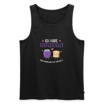 Jam and toast Friends of the Heart - Men's Premium Organic Tank Top - black - Front - Michal (187cm)