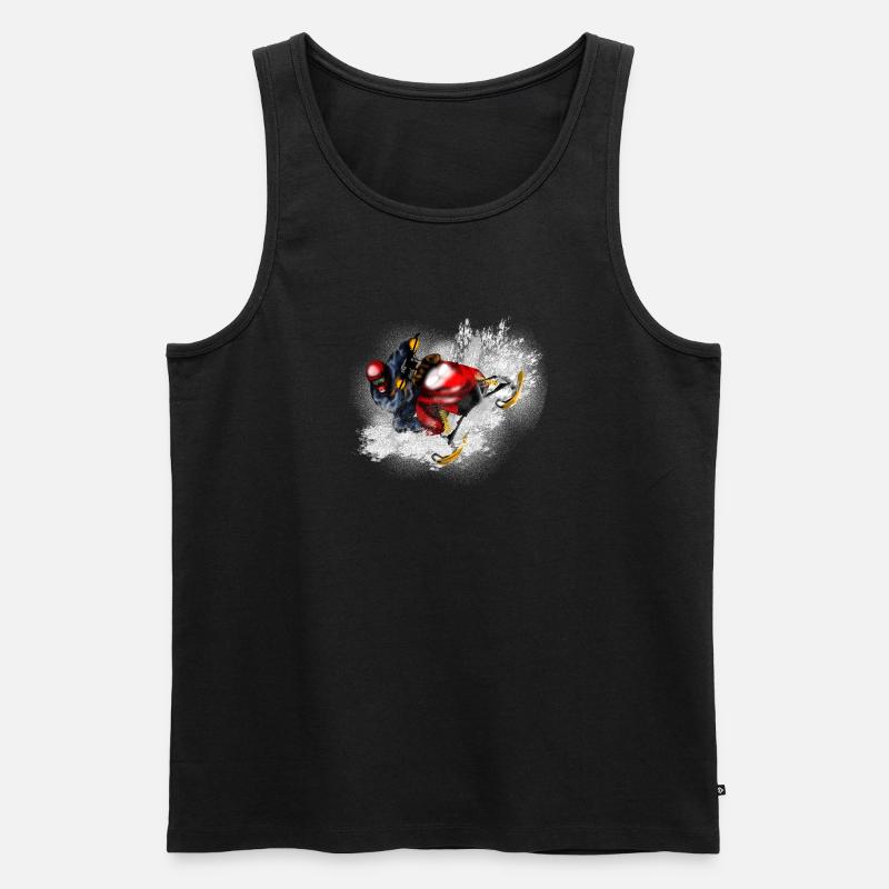 Snowmobile - Männer Premium Bio Tank Top - Schwarz