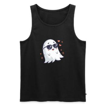Cool Ghost Sunglasses - Men's Premium Organic Tank Top - black - Front - AI Model Male 178 light (178cm)