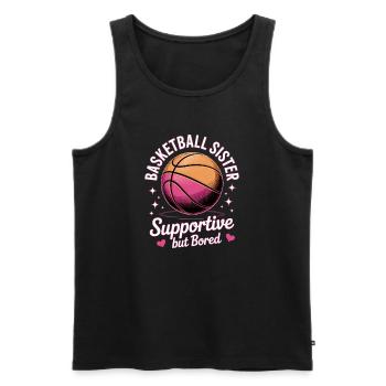 Basketball Sister Funny Basketball Gift - Débardeur bio Premium Homme - noir - Devant - Michal (187cm)