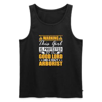Funny Woodworker Woodworker Gift - Men's Premium Organic Tank Top - black - Front - Michal (187cm)