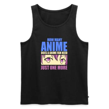 Anime Manga Otaku Kawaii Japon Cosplay Bande dessinée - Débardeur bio Premium Homme - noir - Devant - Michal (187cm)