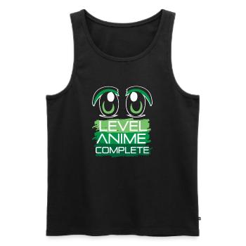 Level Anime Complete  Manga Otaku Kawaii Comic - Männer Premium Bio Tank Top - Schwarz - Vorne - Michal (187cm)