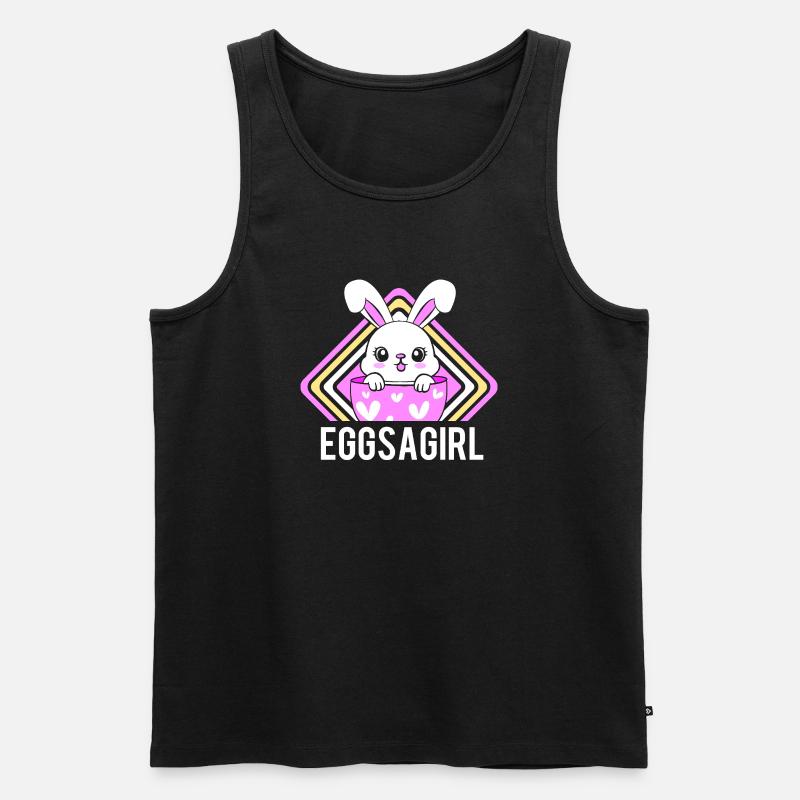 Gender Reveal Ostern Werdende Mutter - Männer Premium Bio Tank Top - Schwarz