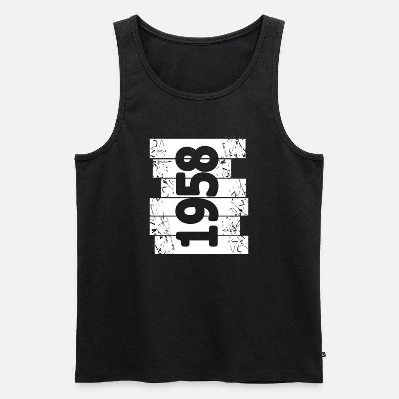 Eltern 1958 - Männer Premium Bio Tank Top - Schwarz
