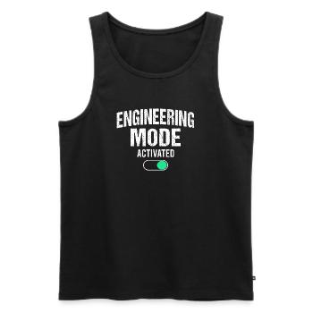 Mechanical Engineering Mechanical Engineer - Men's Premium Organic Tank Top - black - Front - AI Model Male 178 light (178cm)