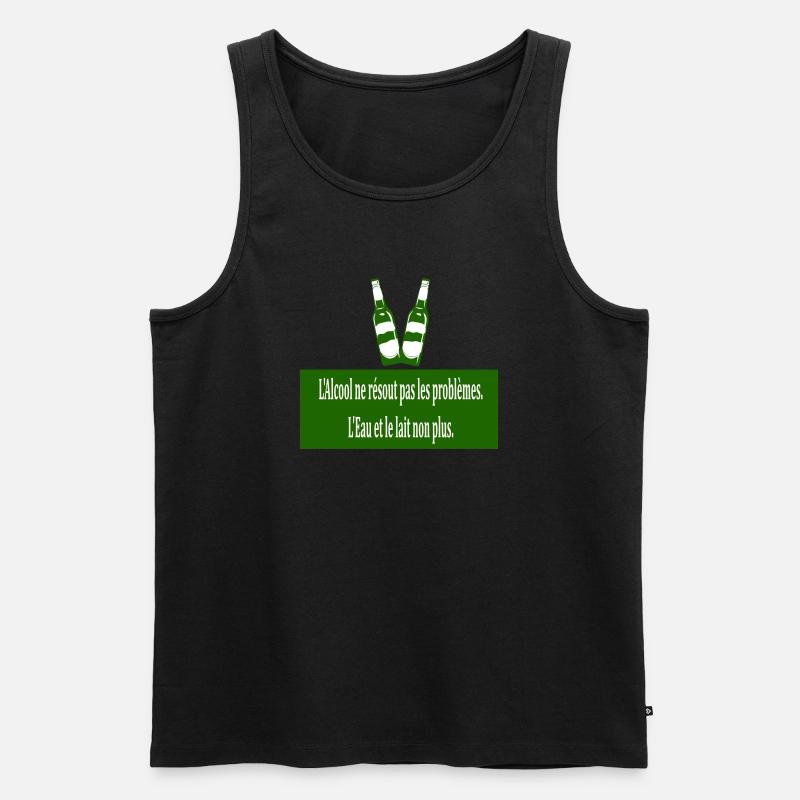 Cool doesn't solve problems - Men's Premium Organic Tank Top - black