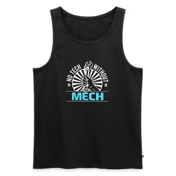Mechanical Engineering Mechanical Engineer - Men's Premium Organic Tank Top - black - Front - AI Model Male 178 light (178cm)