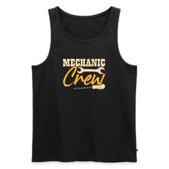 Mécanicien automobile Mécatronicien Technicien Tournevis Cadeau - Débardeur bio Premium Homme - noir - Devant - Michal (187cm)