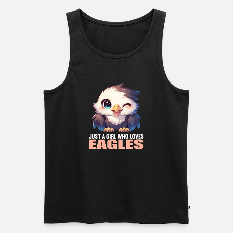 Adler - Männer Premium Bio Tank Top - Schwarz