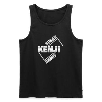 Sugardaddy Kenji - Männer Premium Bio Tank Top - Schwarz - Vorne - AI Model Male 178 light (178cm)