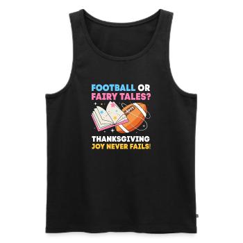 Thanksgiving Gender Reveal Mom-to-be - Men's Premium Organic Tank Top - black - Front - Michal (187cm)