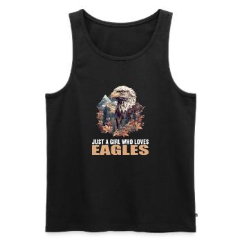 Adler - Männer Premium Bio Tank Top - Schwarz - Vorne - Michal (187cm)