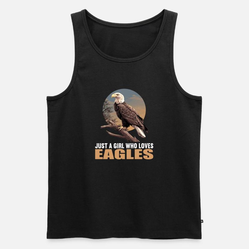 Adler - Männer Premium Bio Tank Top - Schwarz