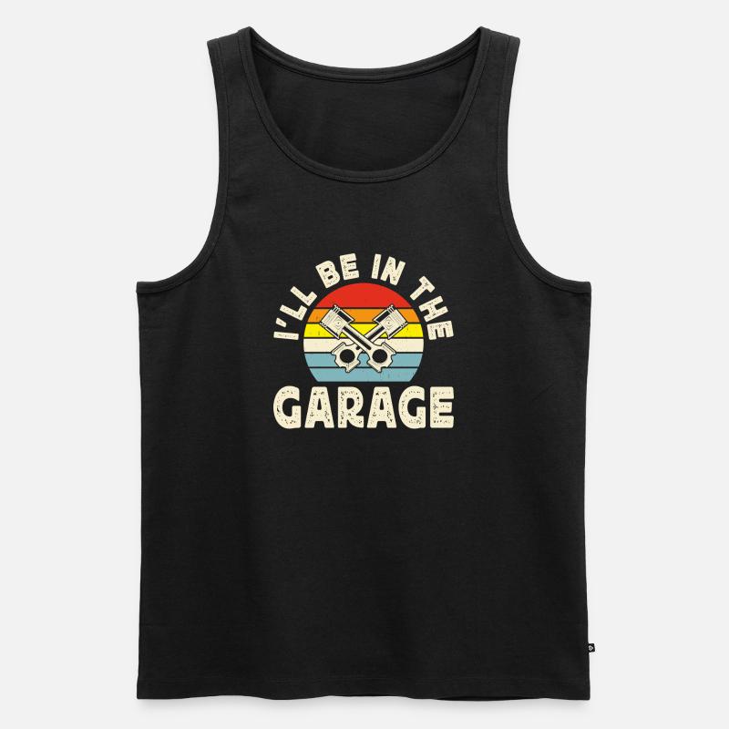 Mechaniker Mechatroniker Schrauber Geschenk - Männer Premium Bio Tank Top - Schwarz