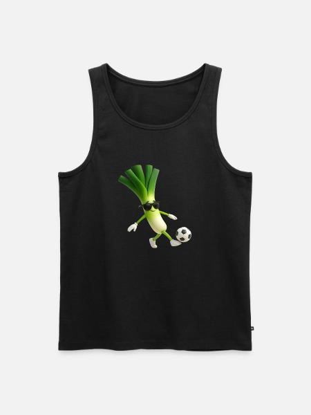 Leek Football - Men's Premium Organic Tank Top - black