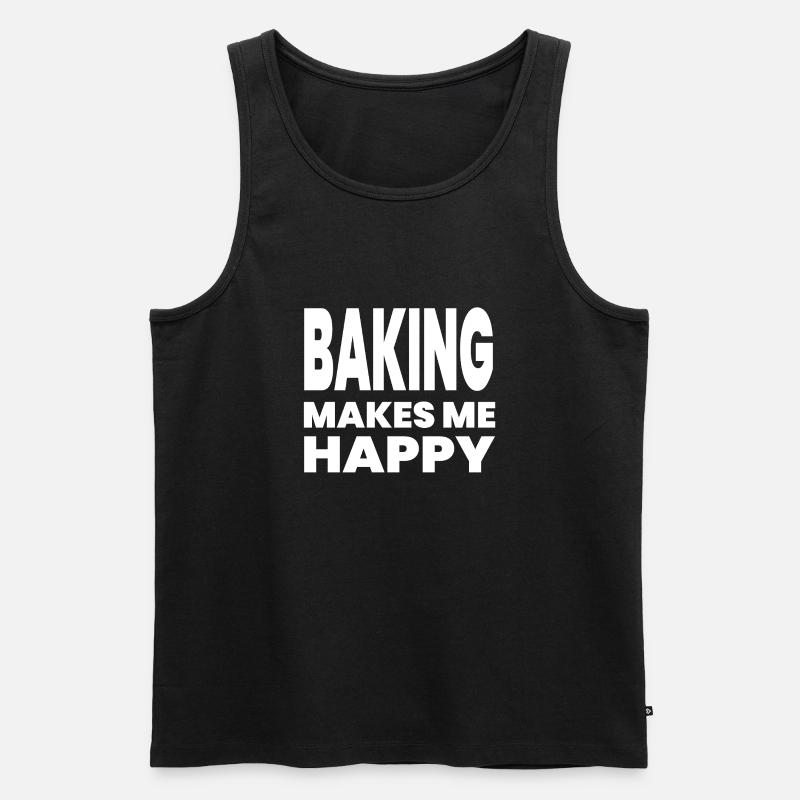 Backen - Männer Premium Bio Tank Top - Schwarz