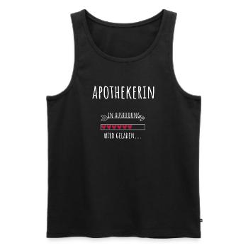 Pharmacy Student Profession Pharmacist Training - Men's Premium Organic Tank Top - black - Front - AI Model Male 178 light (178cm)