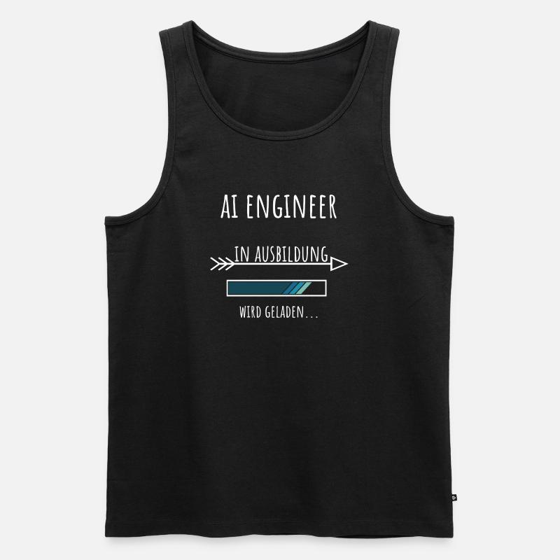 Artificial Intelligence Training AI Engineer - Men's Premium Organic Tank Top - black