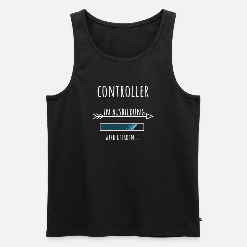 Controlling Studies Occupation Training Controller - Men's Premium Organic Tank Top - black