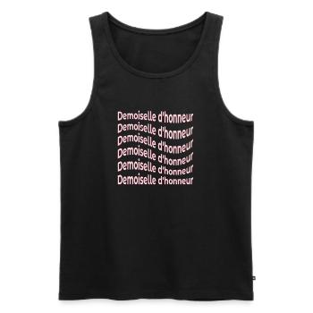 Demoiselle d'honneur Mariée - Débardeur bio Premium Homme - noir - Devant - AI Model Male 178 light (178cm)