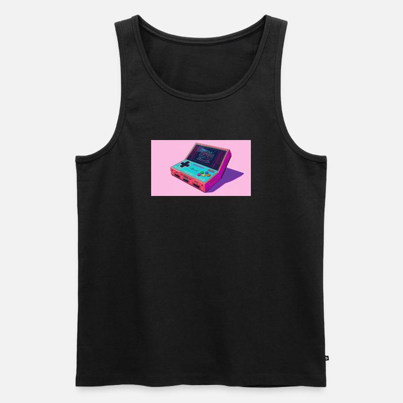 Frische Konsole - Männer Premium Bio Tank Top - Schwarz